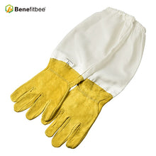 Load image into Gallery viewer, Benefitbee Beekeeper Prevent Gloves Protective Sleeves Ventilated Professional Anti Bee for Apiculture Beekeeper Beehive Yellow