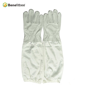 Benefitbee Beekeeper Prevent Gloves Protective Sleeves Ventilated Professional Anti Bee for Apiculture Beekeeper Beehive Yellow
